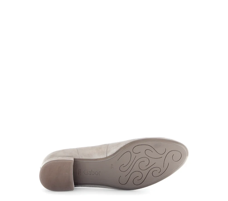 Escarpins beiges en cuir lisse