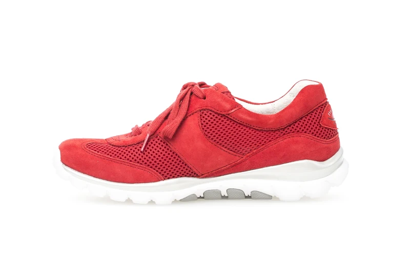 Baskets Rolling Soft rouges en Textile et Nubuck