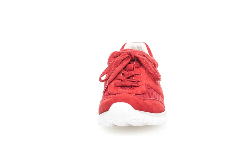 Baskets Rolling Soft rouges en Textile et Nubuck