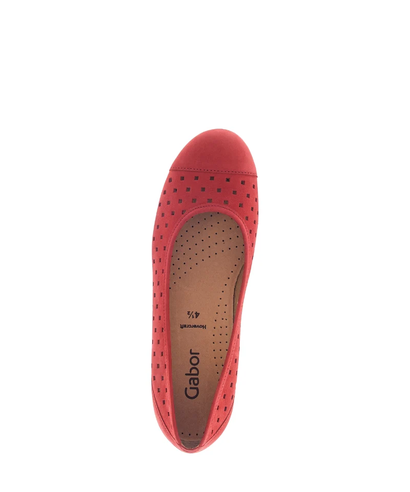 Ballerines rouges en Nubuck