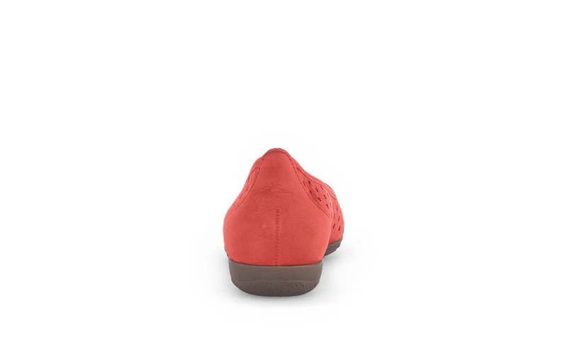 Ballerines rouges en Nubuck