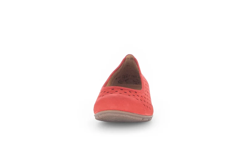 Ballerines rouges en Nubuck