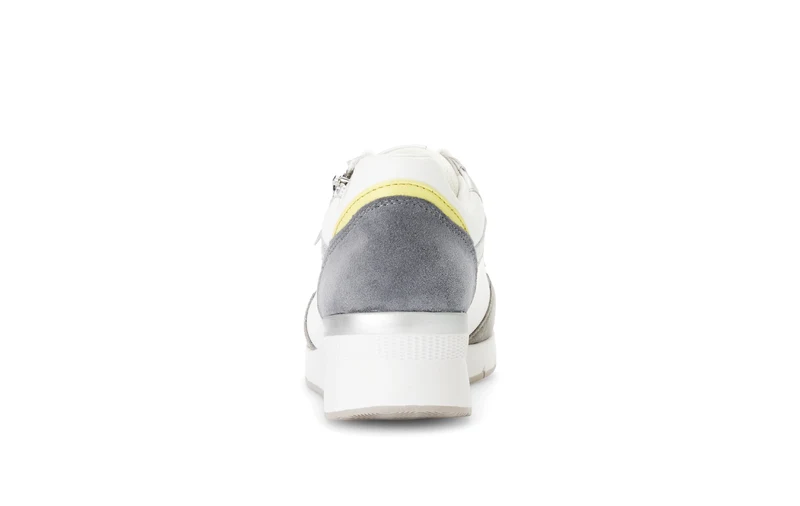 Baskets blanches en cuir lisse