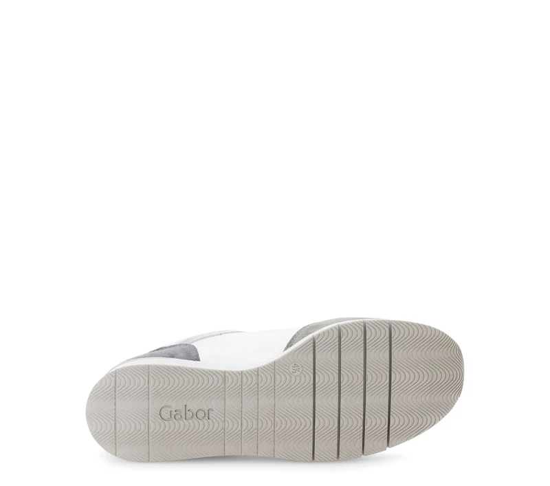 Baskets blanches en cuir lisse