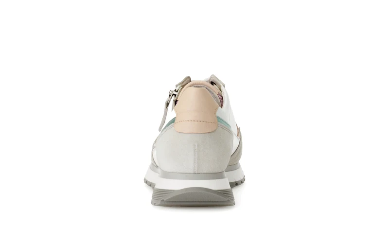 Baskets multicolores en cuir lisse