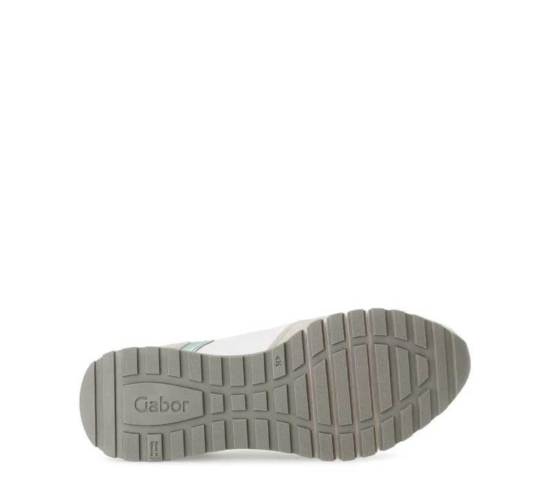 Baskets multicolores en cuir lisse