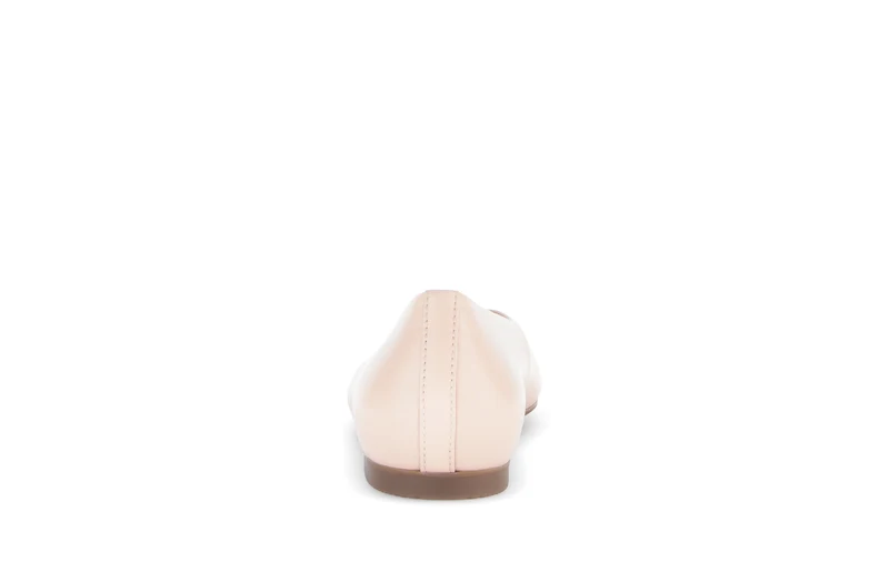 Ballerines roses en cuir lisse