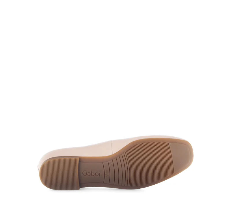 Ballerines roses en cuir lisse