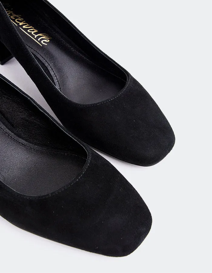 Raynan Black Suede