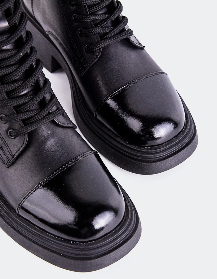 Isidore Black Leather
