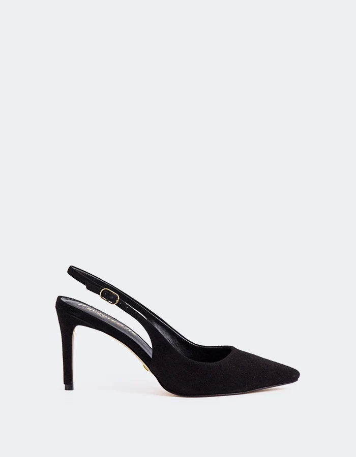 Borage Black Suede