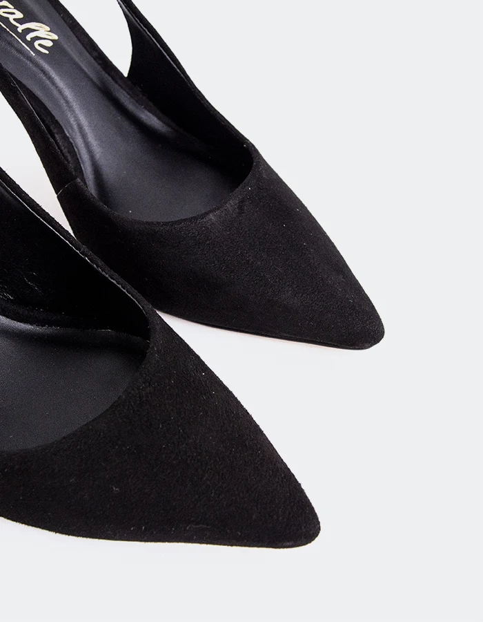 Borage Black Suede