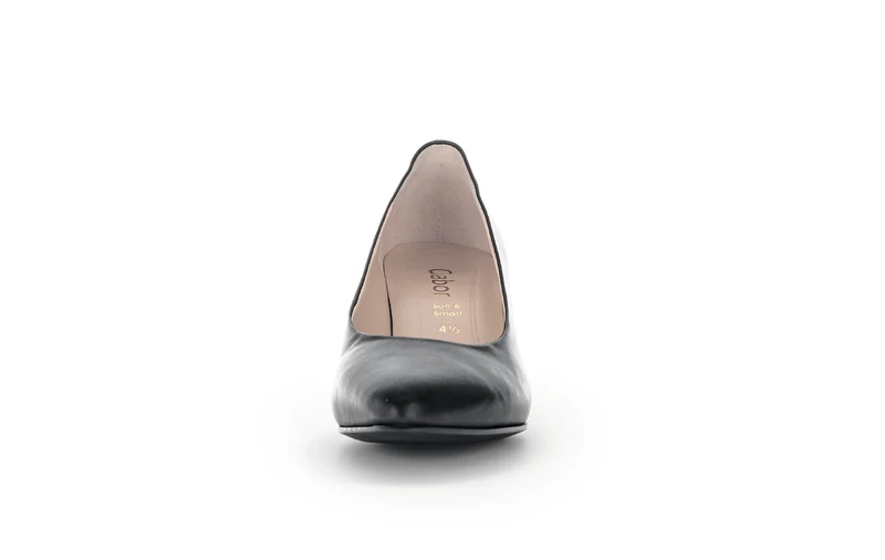 Escarpins noirs en cuir lisse