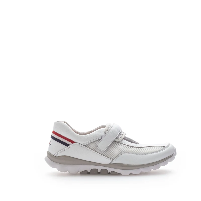 Sneakers blanches en cuir et textile