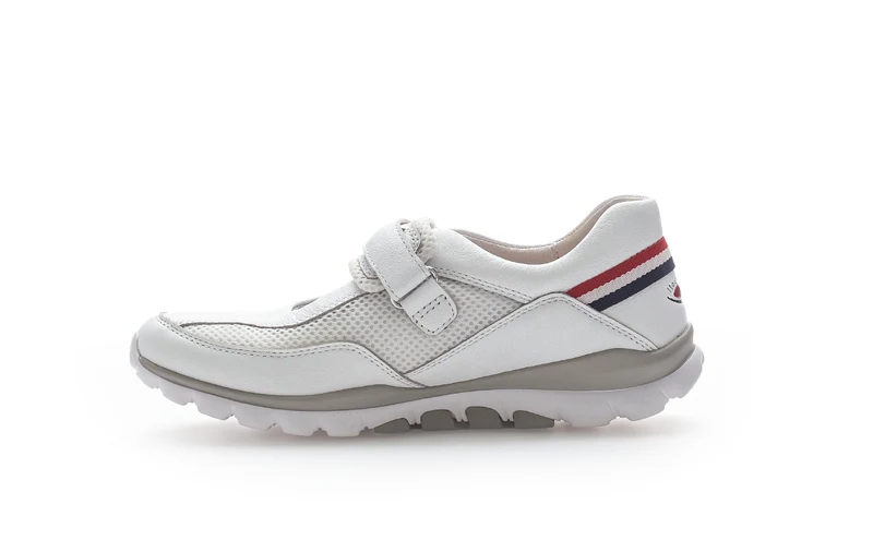 Sneakers blanches en cuir et textile