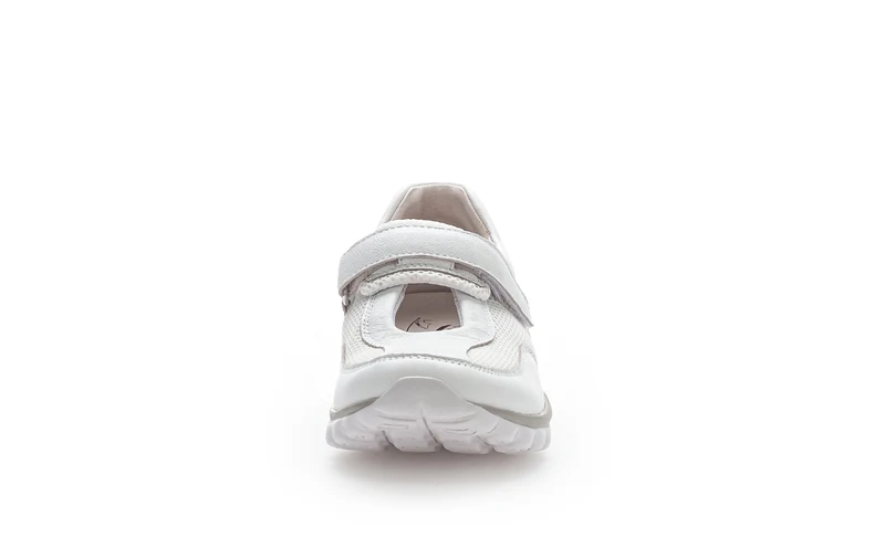 Sneakers blanches en cuir et textile