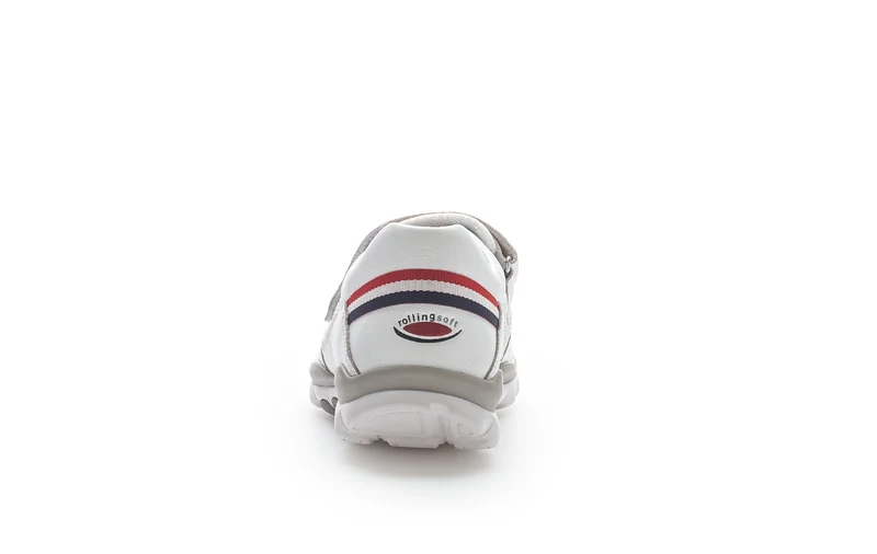 Sneakers blanches en cuir et textile