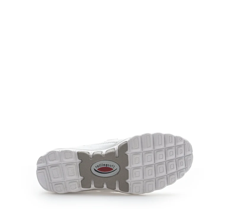 Sneakers blanches en cuir et textile