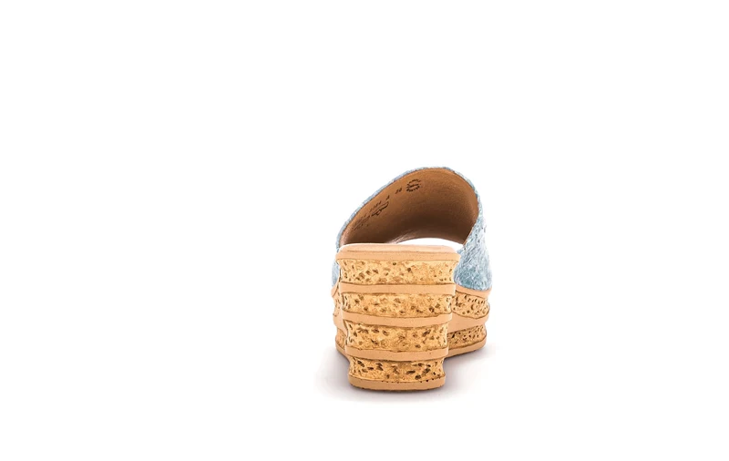 Mules jeans en suède