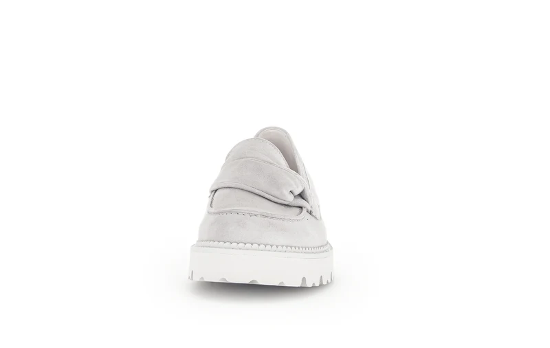 Mocassins gris en suède