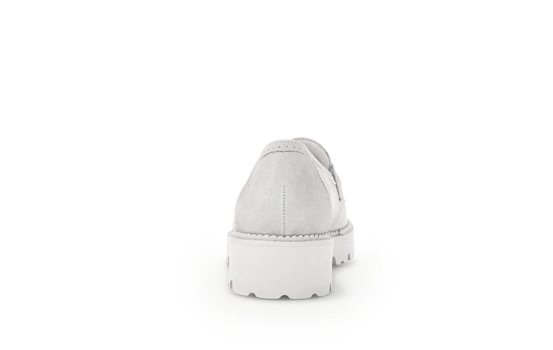 Mocassins gris en suède