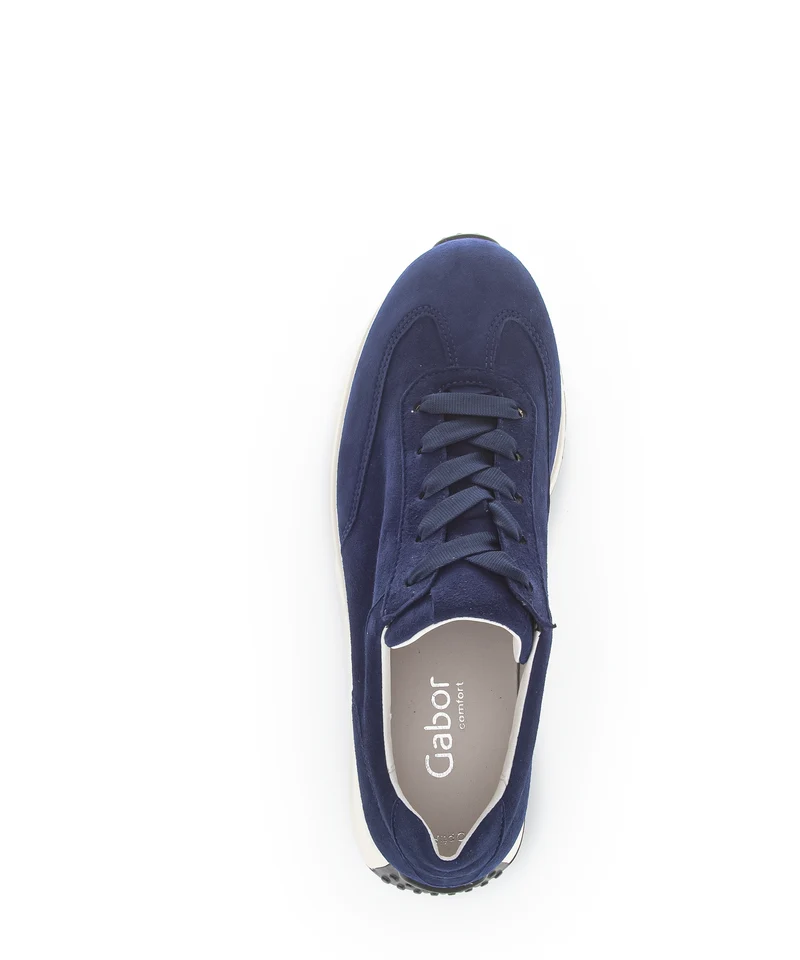 Sneakers marine en suède