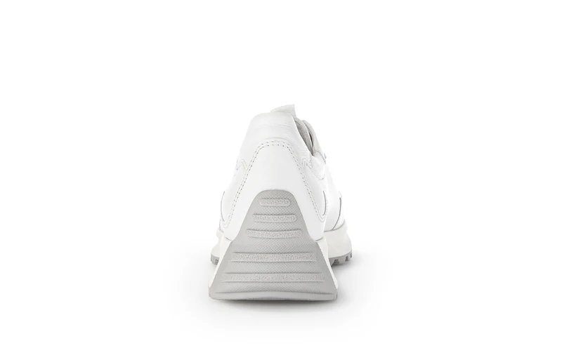 Sneakers blanches en cuir lisse