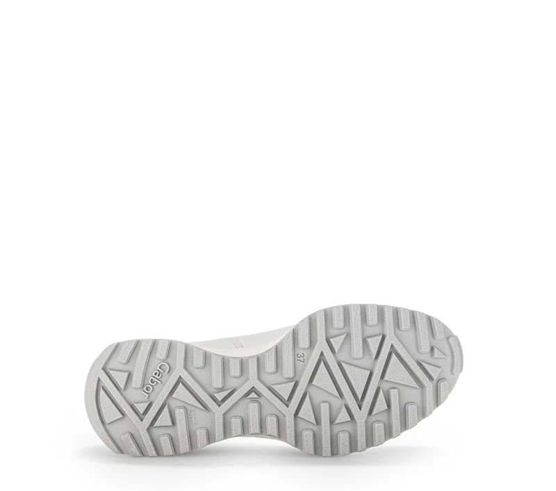 Sneakers blanches en cuir lisse