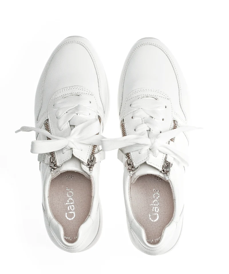Sneakers blanches en cuir