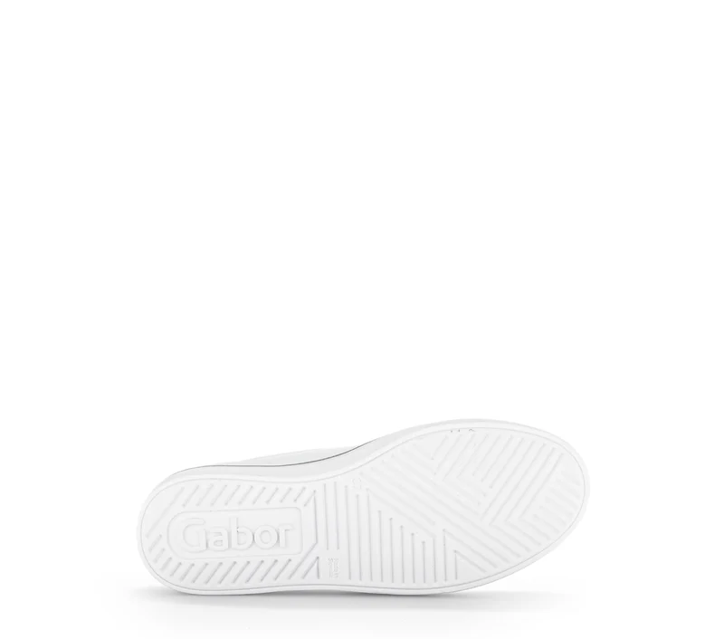 Sneakers blanches en cuir lisse