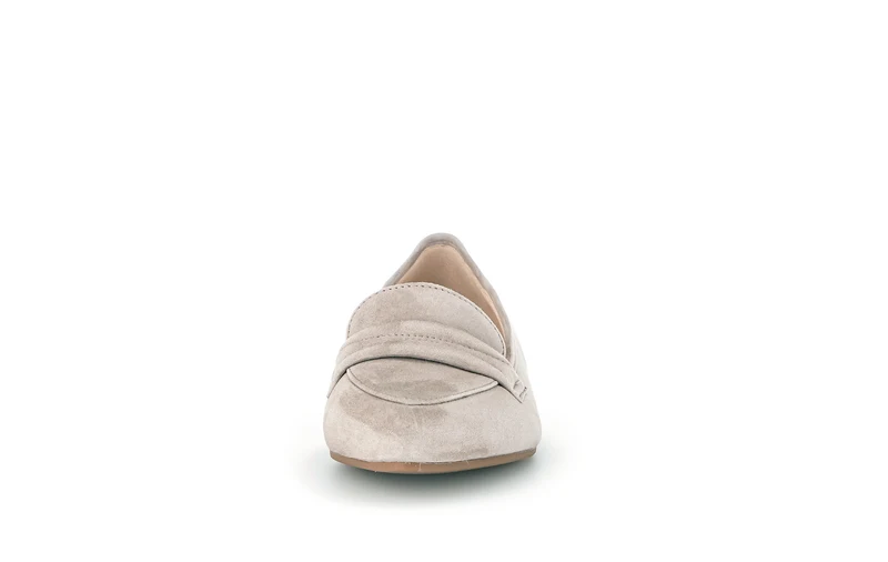 Mocassins beiges en suède