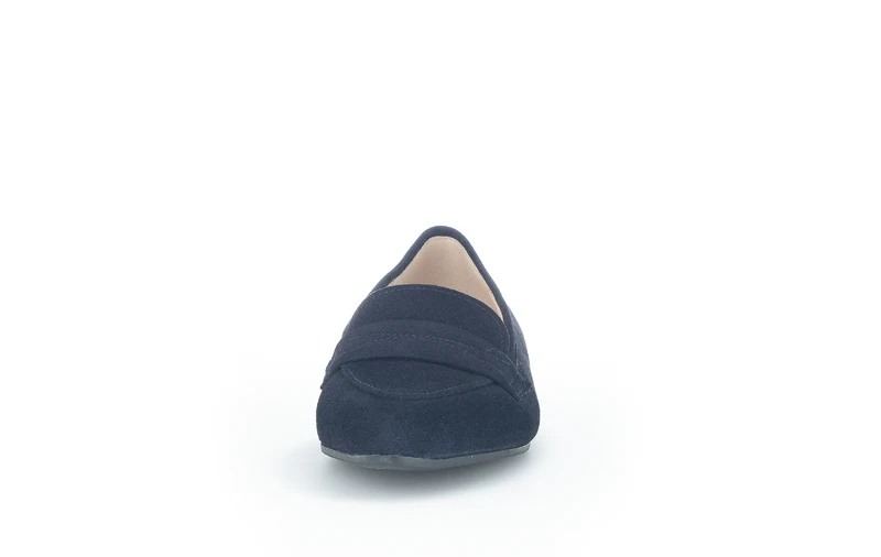 Mocassins marine en suède