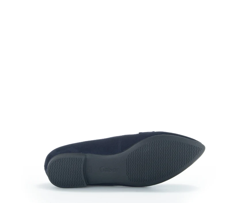 Mocassins marine en suède