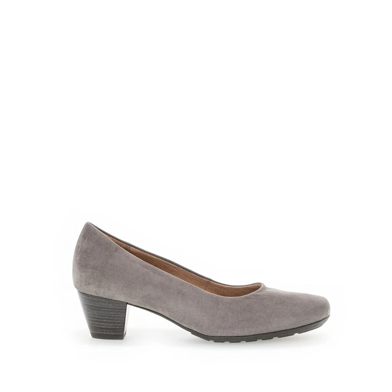 Escarpins taupe en cuir