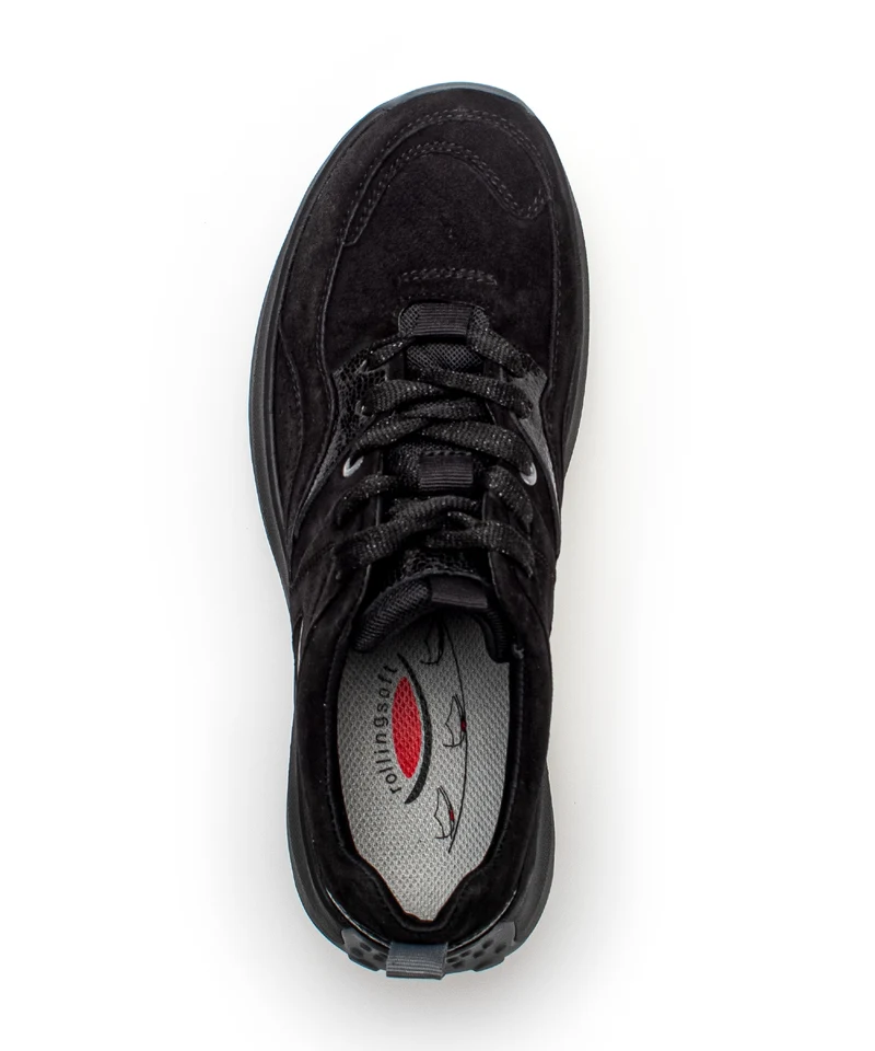 Baskets noires en velours