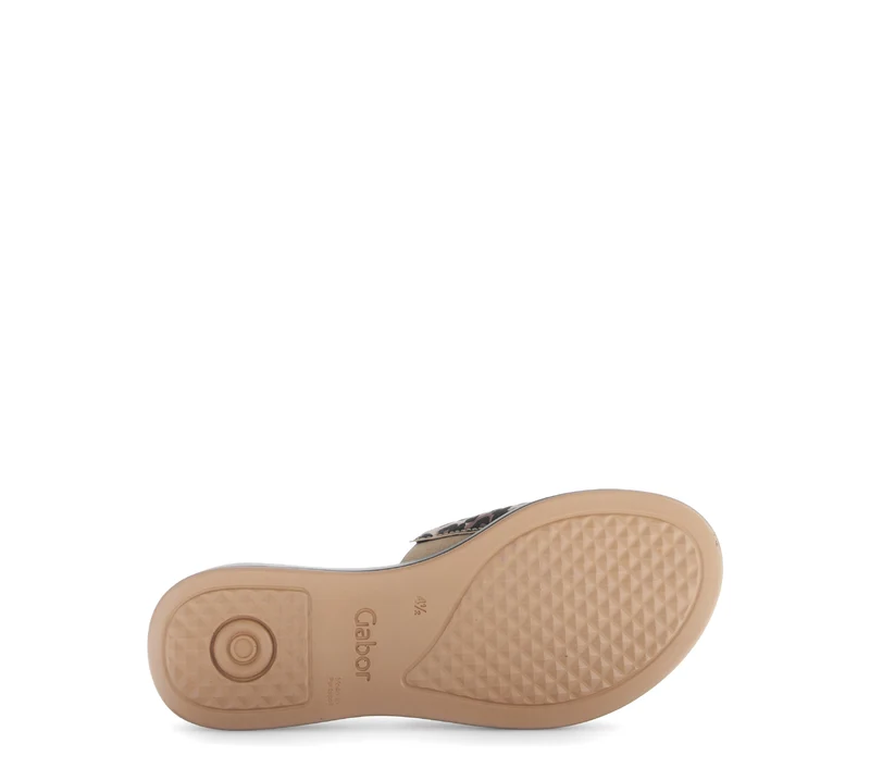 Mules beiges en cuir