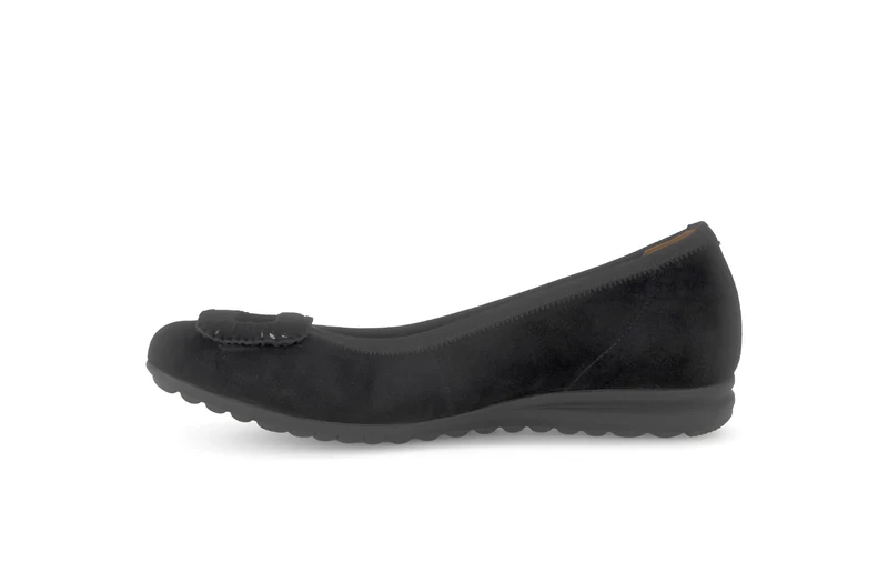 Ballerines noires en cuir