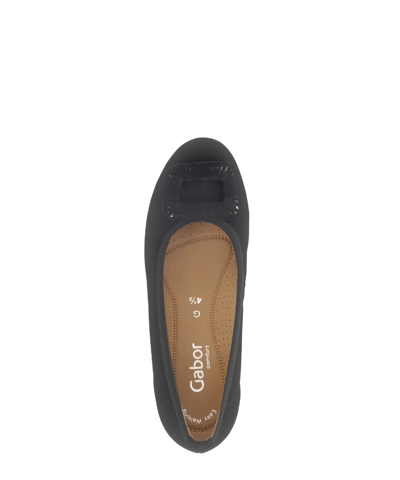 Ballerines noires en cuir