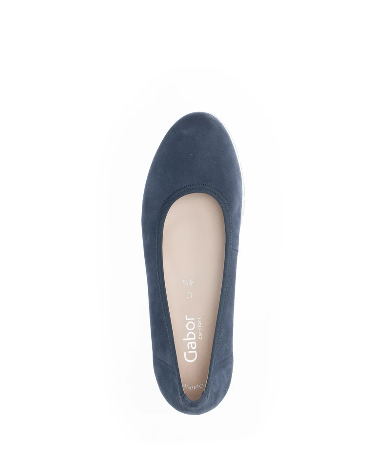 Ballerines bleues en cuir