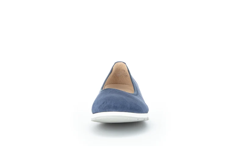 Ballerines bleues en cuir