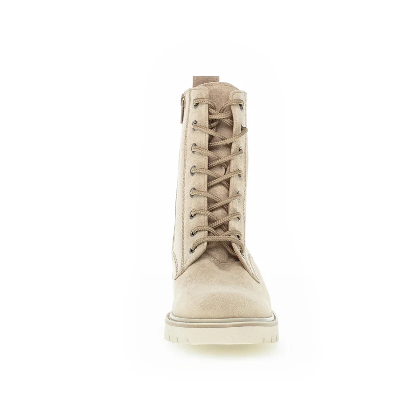 Bottines beiges en suède