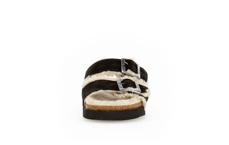 Pantoufles grises en textile