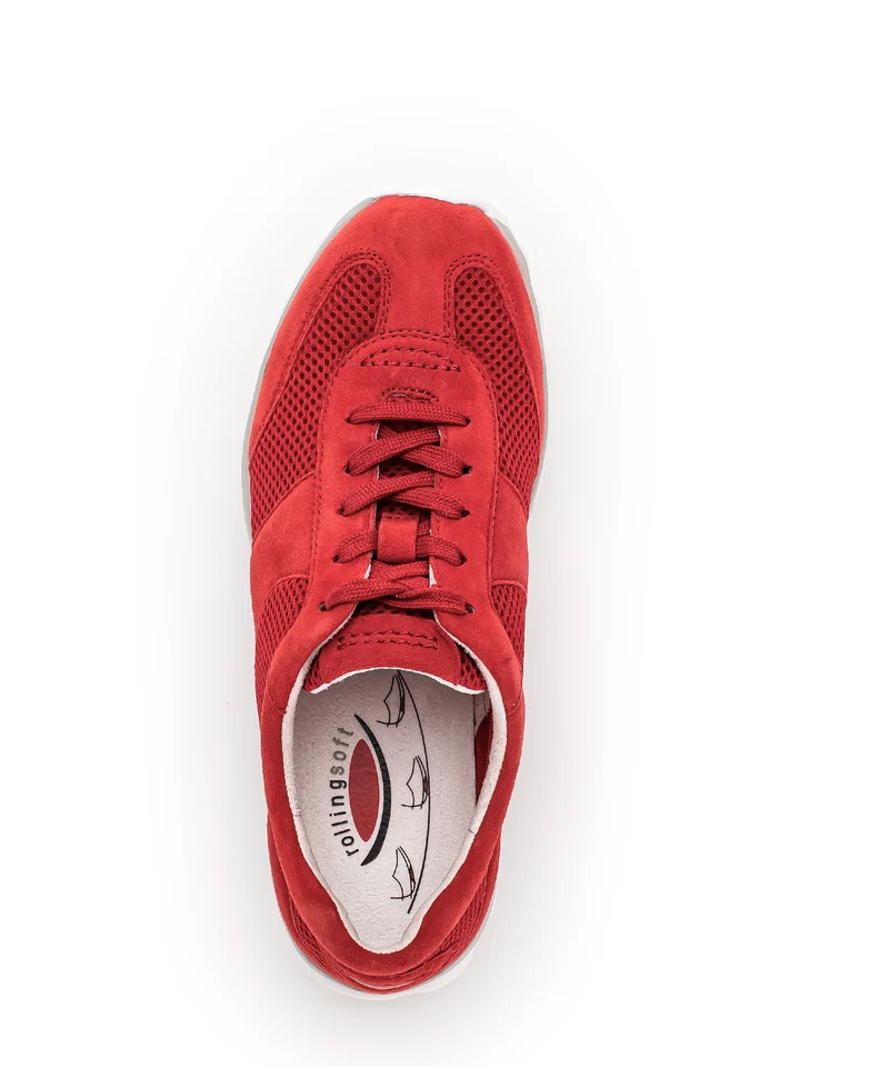 Sneakers rouges en textile