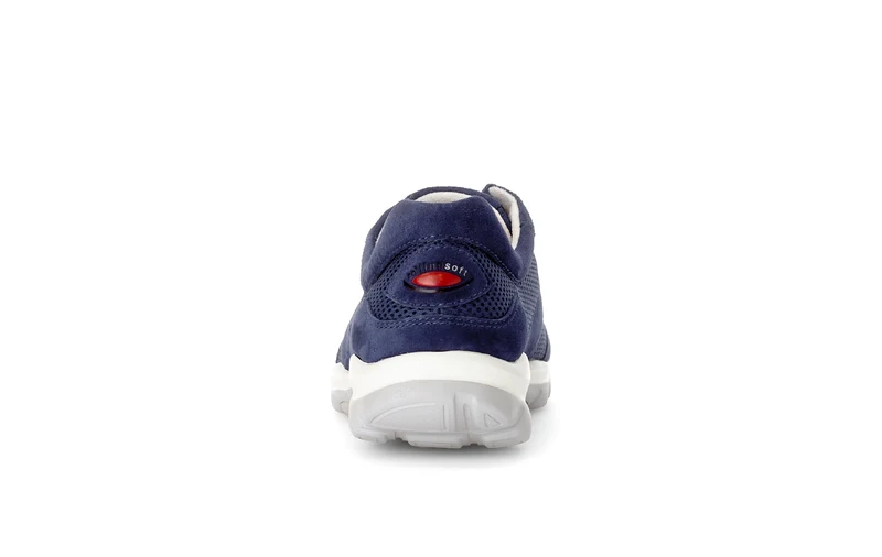 Baskets bleues en Nubuck et Textile