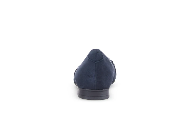 Ballerines bleues en cuir velours