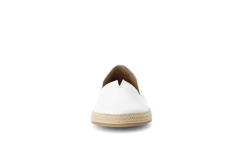 Mocassins blancs en cuir lisse