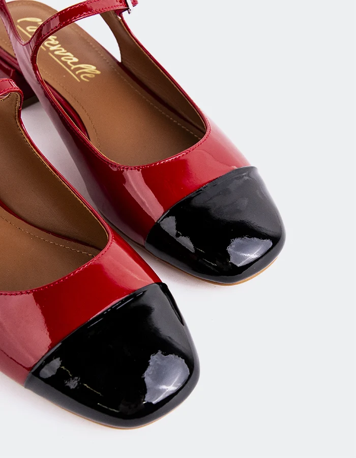 Miltonia Black/Burgundy Patent