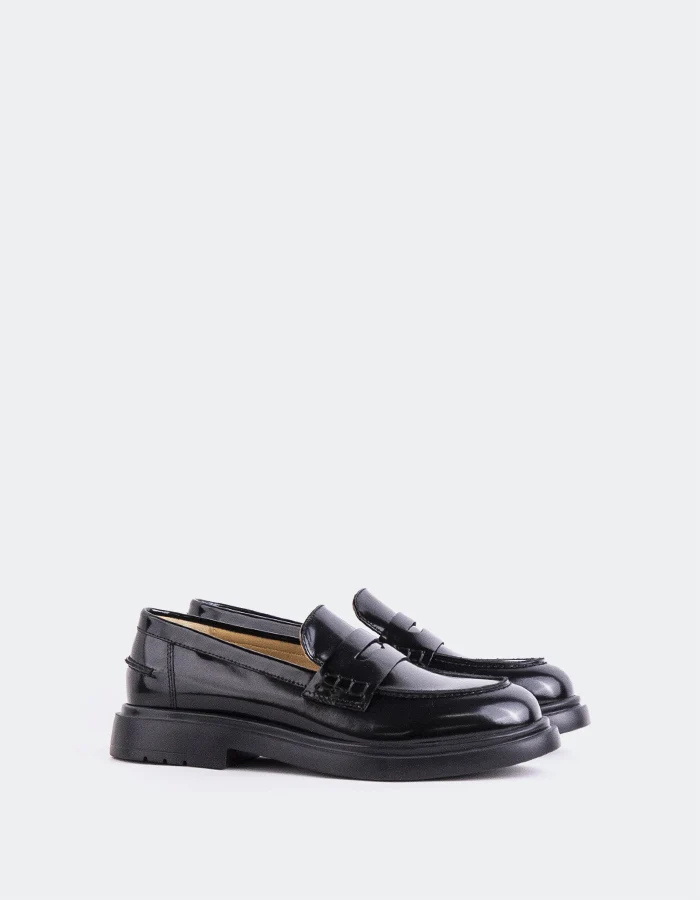 Corry Black Leather