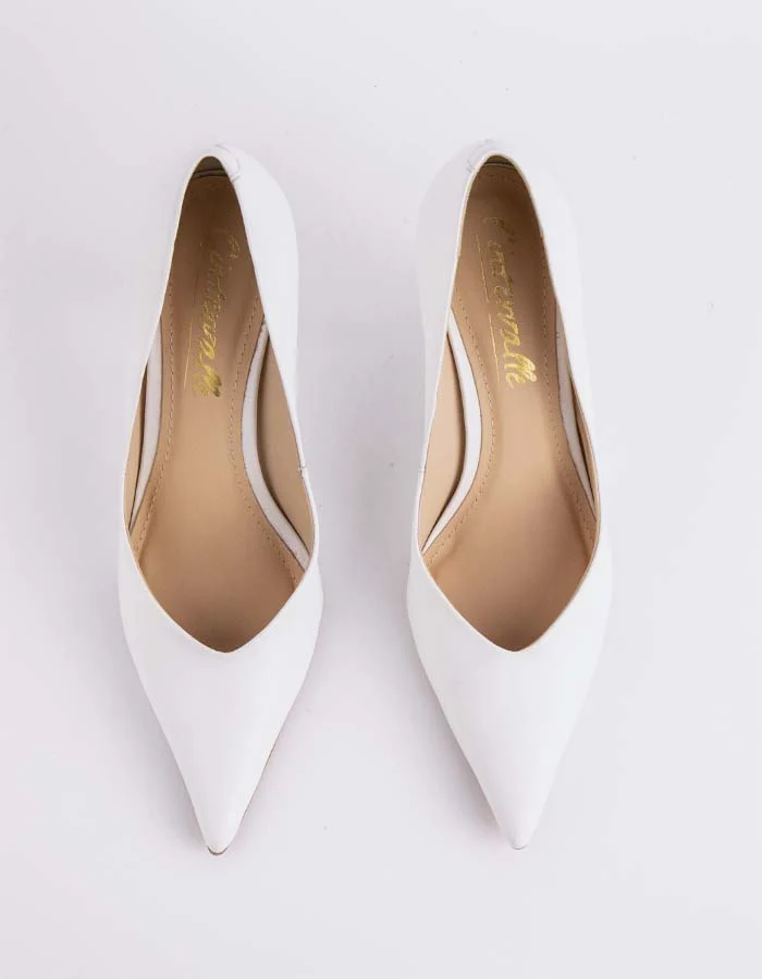 Kressy White Leather