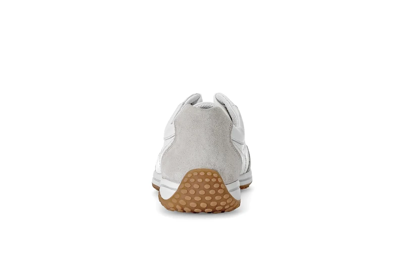 Baskets blanches en cuir lisse